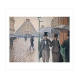 Gustave Caillebotte: Rue de Paris, temps de pluie - Paris Street in Rainy Weather, 1877. (Print Only) thumbnail