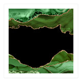 Green & Gold Agate Texture 18  (Print Only) thumbnail