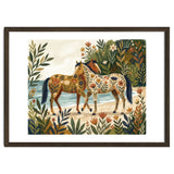 Horses In Blooming Paradise thumbnail