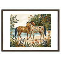 Horses In Blooming Paradise