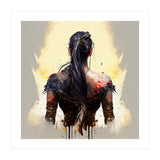 Warrior Woman From Behind (Print Only) thumbnail