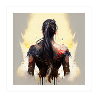 Warrior Woman From Behind (Print Only)