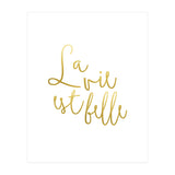 La vie est belle #society6 #typography #buyart (Print Only) thumbnail