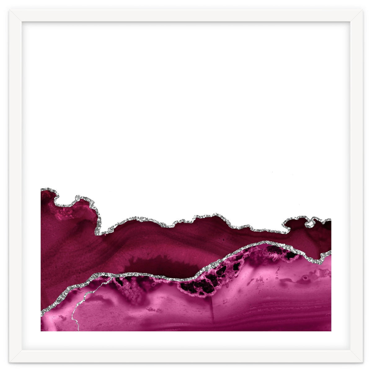 Burgundy & Silver Agate Texture 16