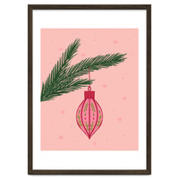 Christmas Globe with tree branch