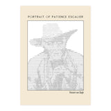 Portrait of Patience Escalier (1888) - Vincent van Gogh(ascii art)  (Print Only) thumbnail