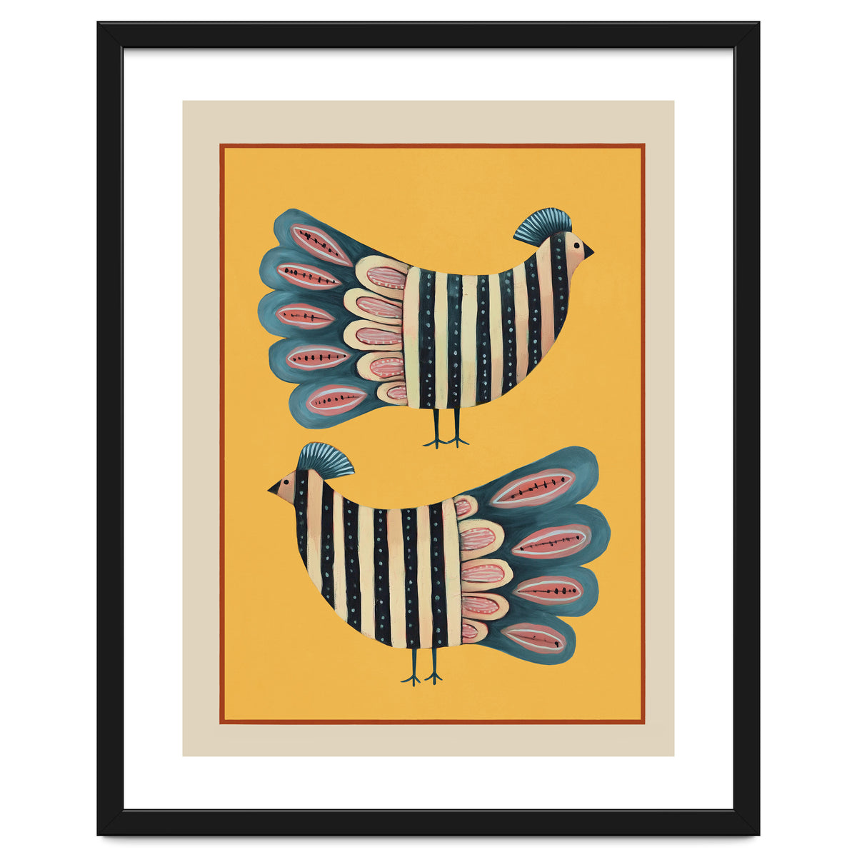 Striped Bird Pair II
