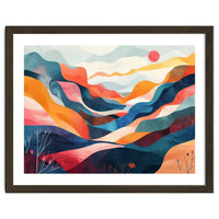 Abstract Mountain Landscape Art