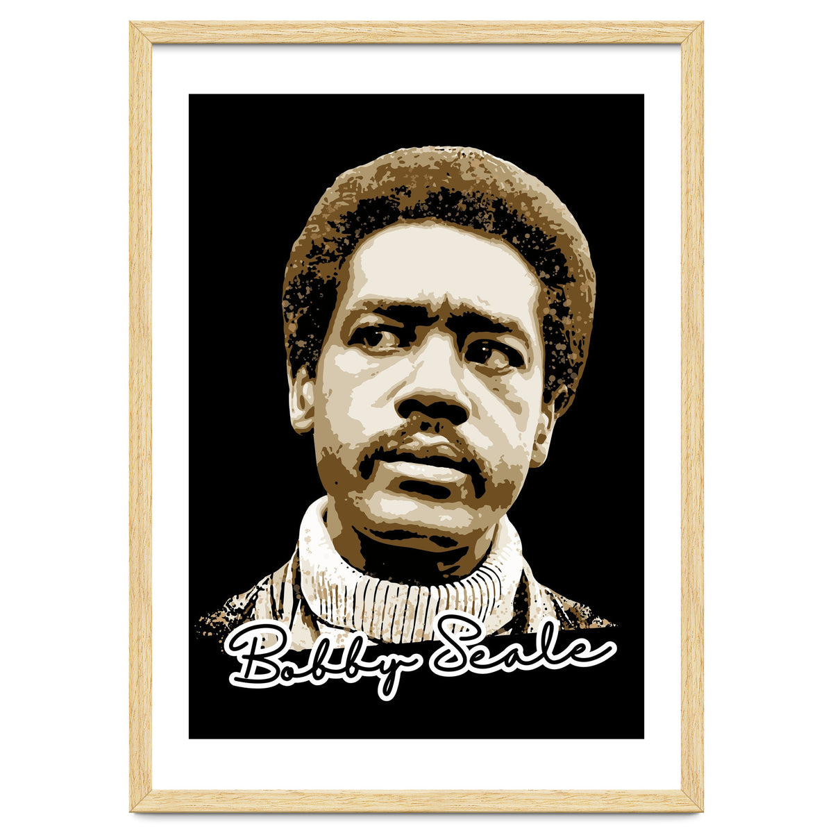 Bunchy Carter American Activist Legend in Vintage Style