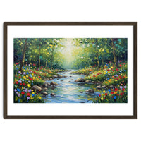 Sunlit Forest Stream