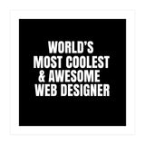 World's most coolest and awesome web designer (Print Only) thumbnail