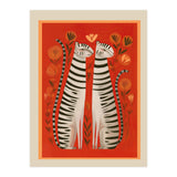 Striped Cat Pair (Print Only) thumbnail