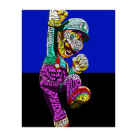 Mario Luigi Typo Style Cartoon Pop Art (Print Only)