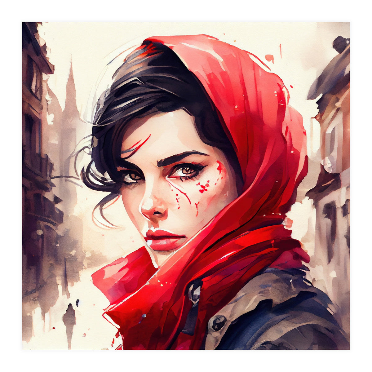 Modern Little Red Riding Hood (Print Only)