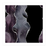 Black & Silver Glitter Agate Texture 02  (Print Only) thumbnail