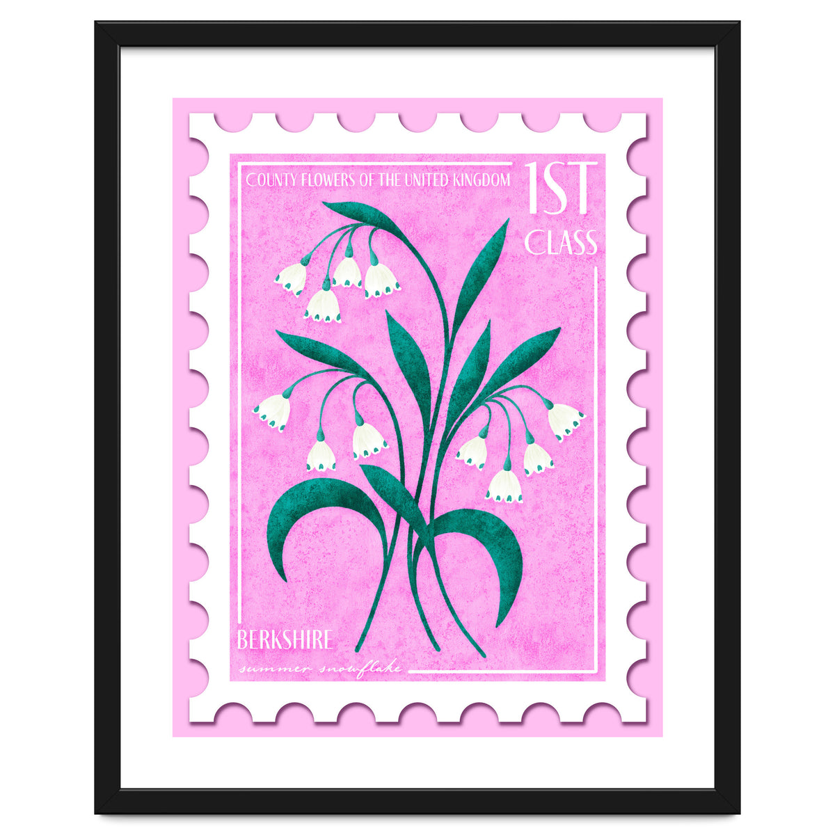 Berkshire Summer Snowflake Postage Stamp