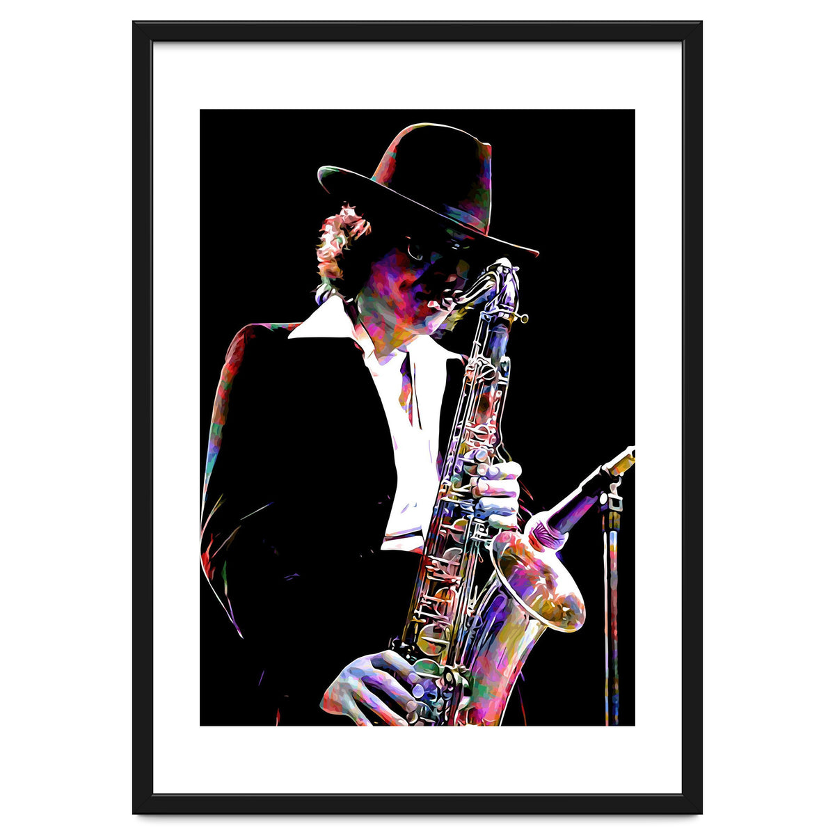 Gato Barbieri  Argentine Jazz Saxophonist Colorful Art