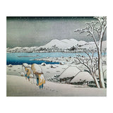 SNOW LANDSCAPE - JAPANESE ENGRAVING - 19TH CENTURY. (Print Only) thumbnail