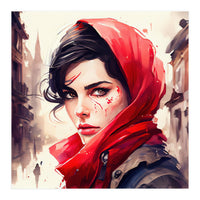 Modern Little Red Riding Hood (Print Only)