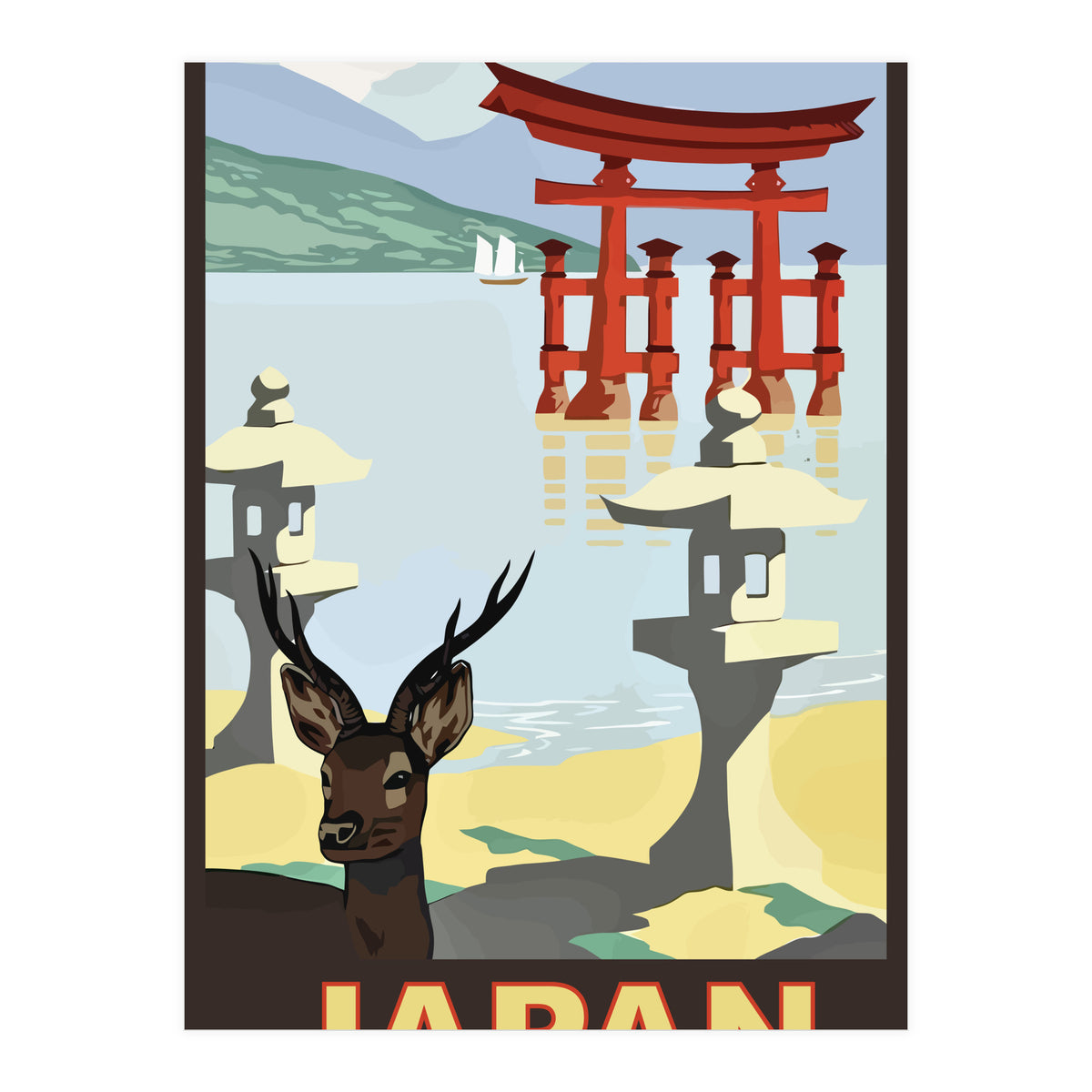 Japan Travel Poster (Print Only)
