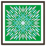 Petal Burst - green, blue, beige thumbnail