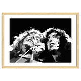 Robert Plant & Jimmy Page Black Illustration thumbnail