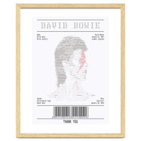 Receipt Art David Bowie