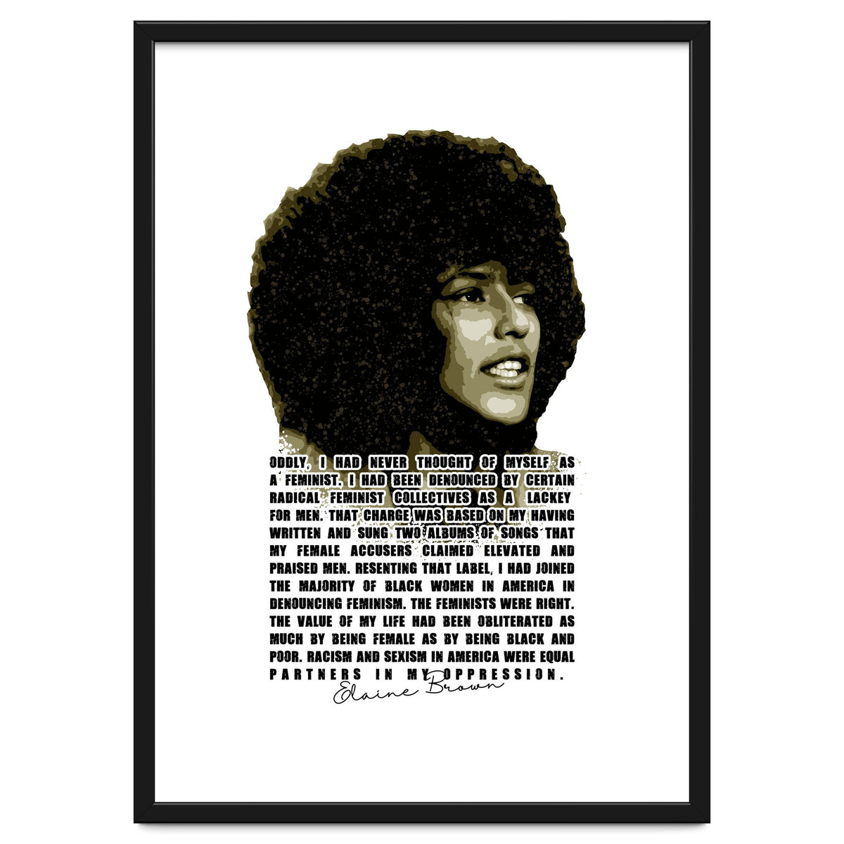 Elaine Brown American Prison Activist Legend in Vintage Quotes