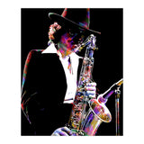 Gato Barbieri  Argentine Jazz Saxophonist Colorful Art (Print Only) thumbnail
