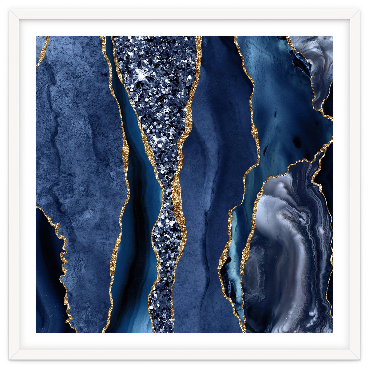 Agate Glitter Ocean Texture 06