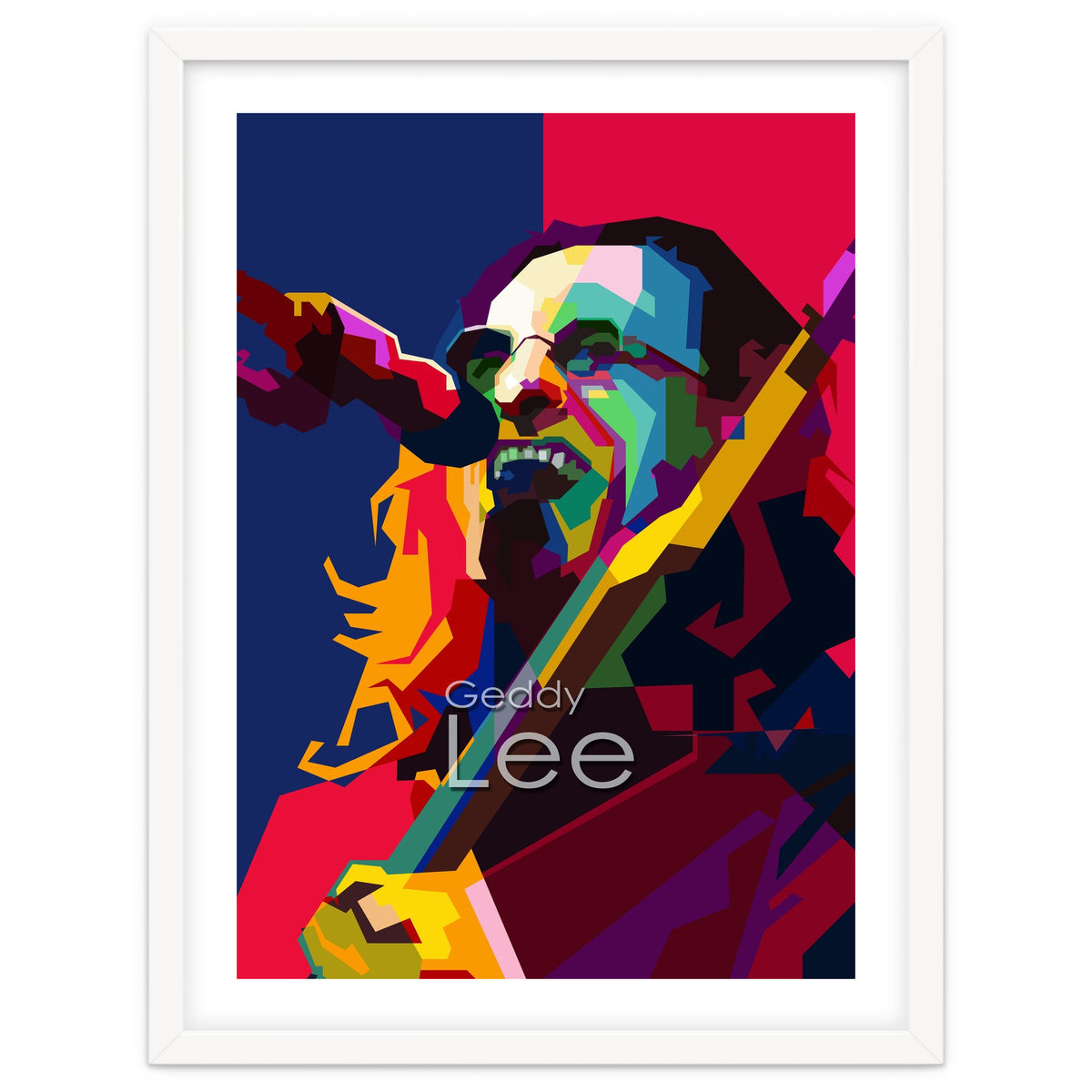 Geddy Lee RUSH Singer Pop Art WPAP