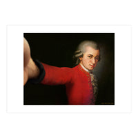 Wolfgang Amadeus Mozart - Selfie (Print Only)