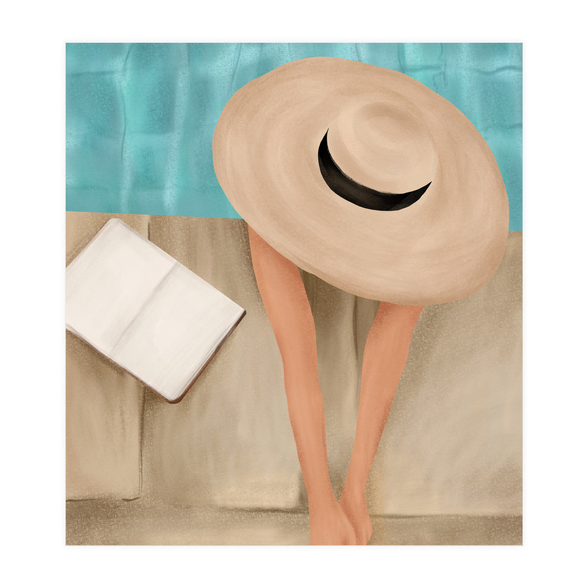 On The Edge Of The Pool II (Print Only)