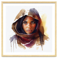 Watercolor Tuareg Woman #3