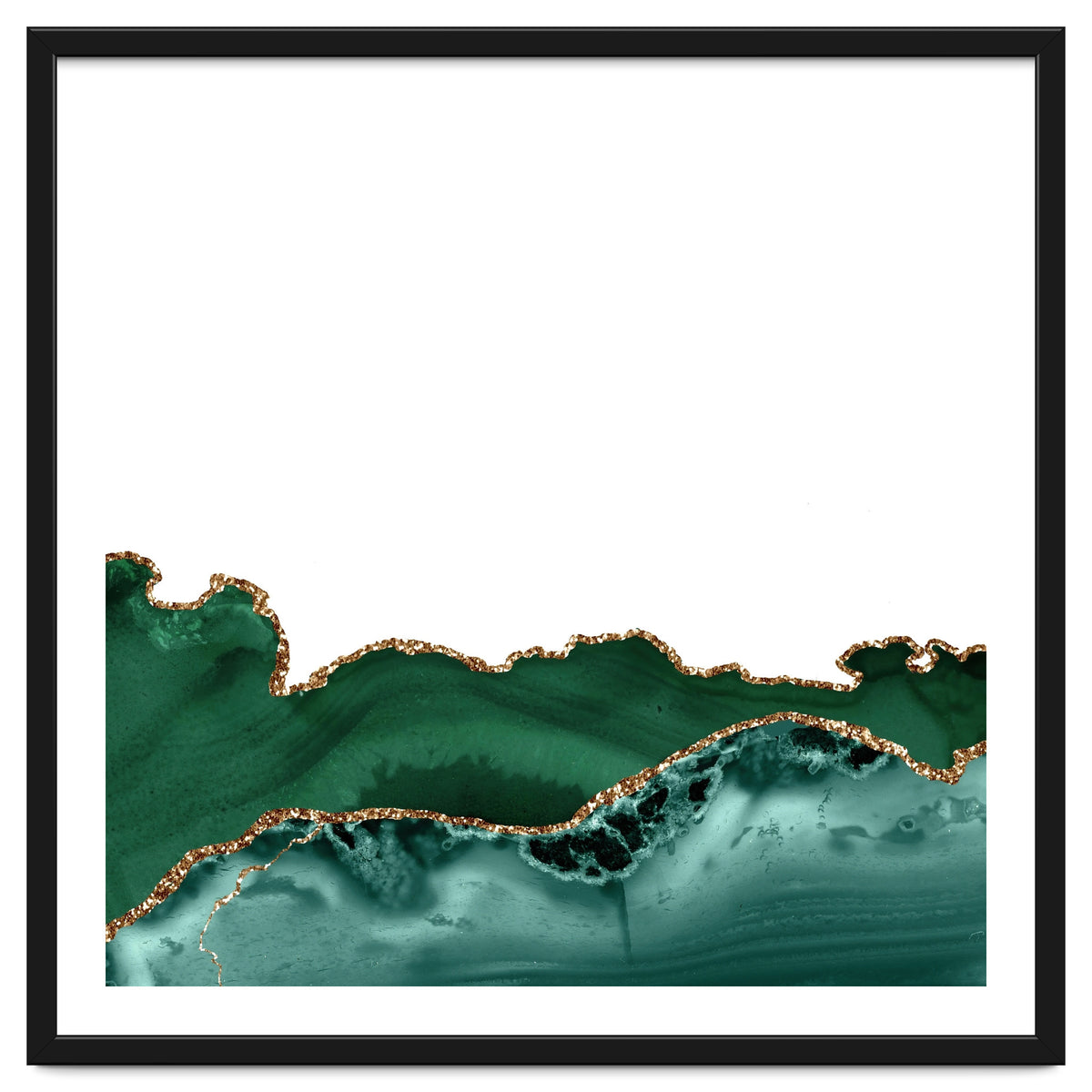 Emerald & Gold Agate Texture 12