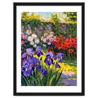 Sun-Drenched Secret Garden Oil Painting