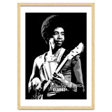 Stanley Clarke American Bassist in Grayscale thumbnail