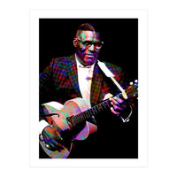 Howlin Wolf American Blues Guitarist Colorful (Print Only)