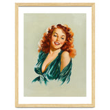 Portrait Of A Redhead Pinup Woman thumbnail