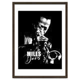 Miles Davis American Jazz Trumpeter in Grayscale thumbnail