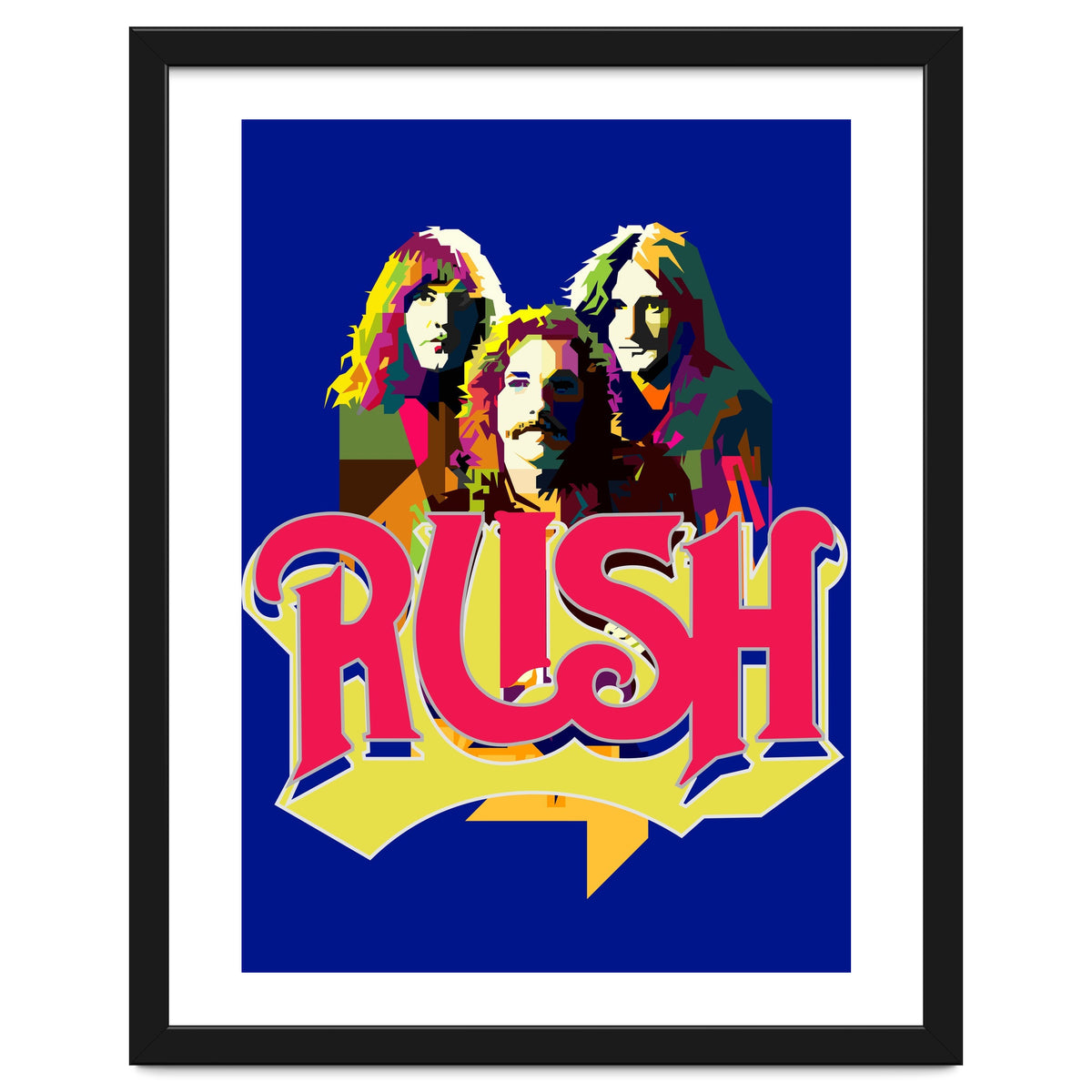 Rush Rock In Rio Pop Art WPAP