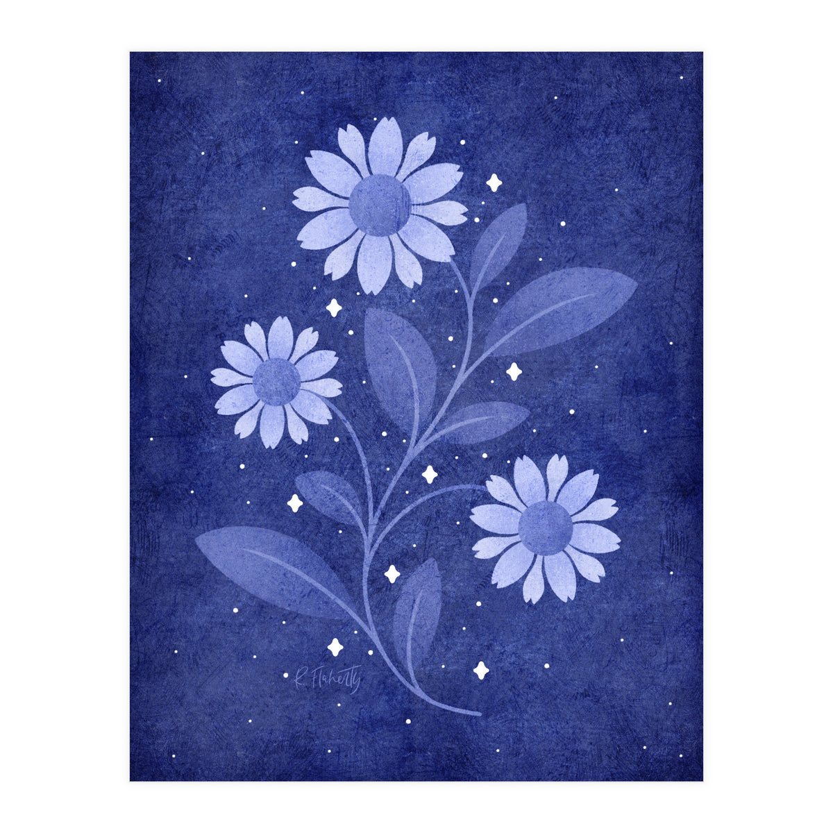 Twilight Sparkles Floral (Print Only)