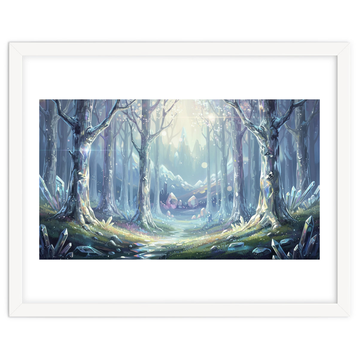 Crystal Forest: Ethereal Fantasy Landscape