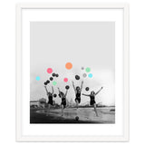 Vintage Women Black & White Photography Balloons Freedom Feminism Women's Rights Individuality thumbnail