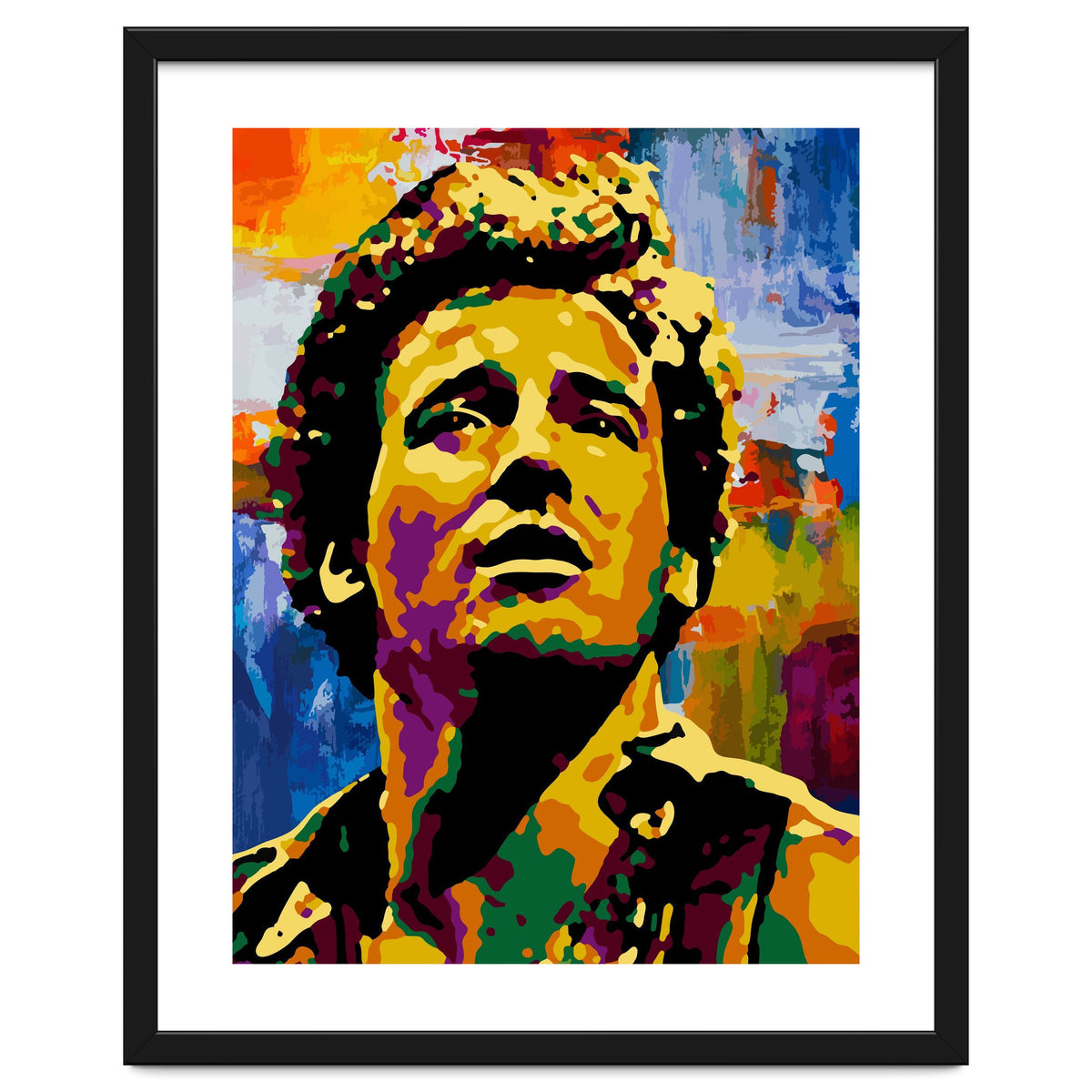 Bruce Springsteen Colorful abstract