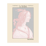 Portrait of Simonetta Vespucci as Nymph – Sandro Botticelli (ascii art)  (Print Only) thumbnail
