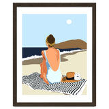 No Posting, No Liking, Just Living, Solitude Solo Woman Travel, Boss Lady Beach Ocean Sea, Summer Tan Bohemian thumbnail