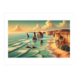 Vintage Australia, Great Ocean Road Poster (Print Only) thumbnail