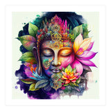 Floral Awakening Buddha (Print Only) thumbnail