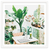 Junglow, Urban Jungle Botanical Home decor, Tropical Plants Interior Design Plant Lady Painting thumbnail